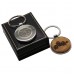 Harley Davidson Motorcycle Wood & Silver Personalised Keyring